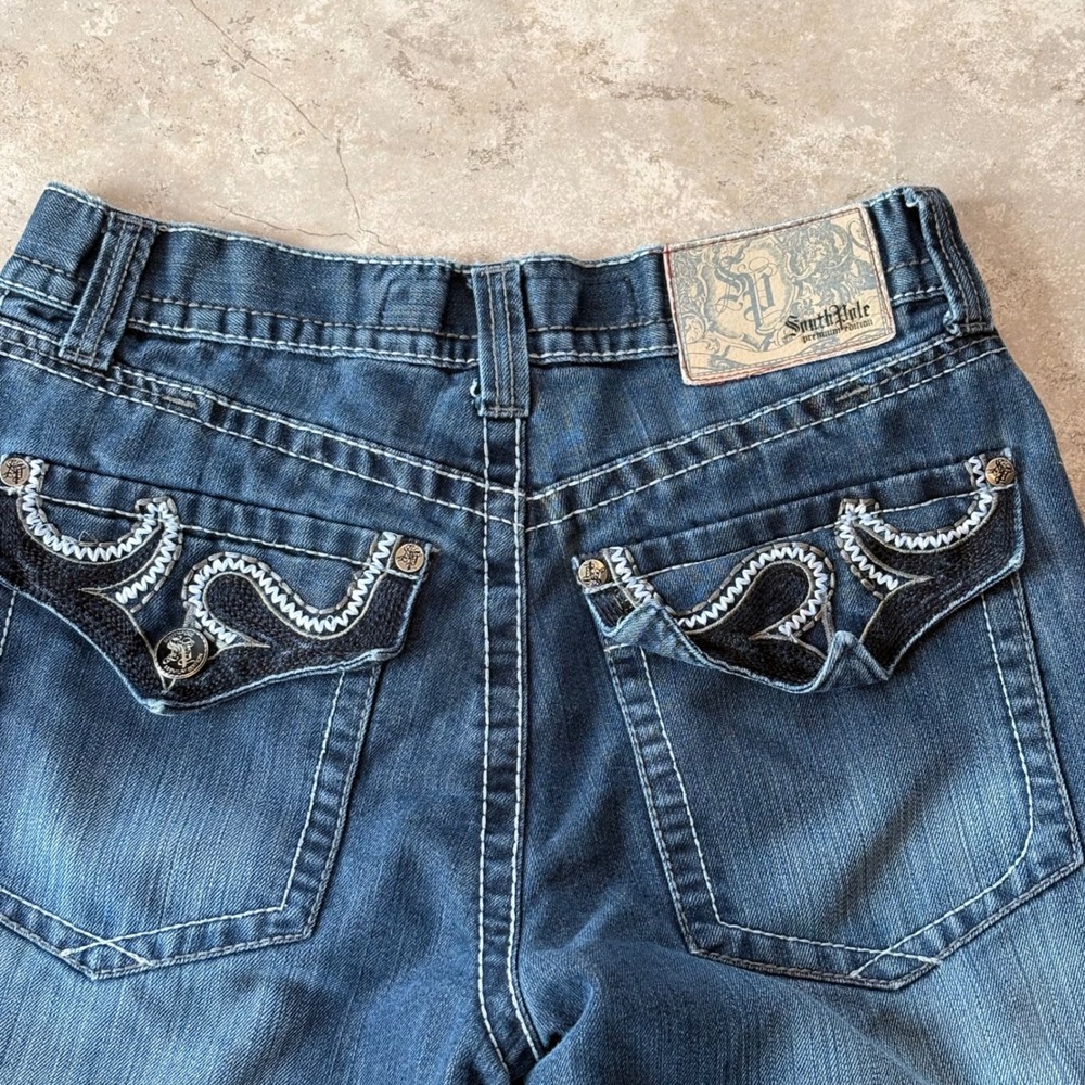 Southpole Premium Edition Y2K Jeans Embroidered Flap Pocket Skater 2000s